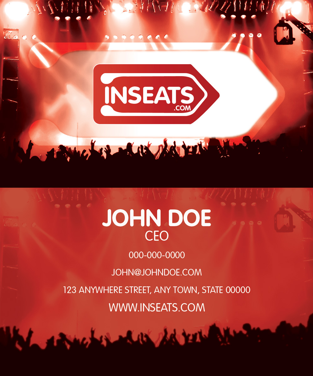 Business Card Design by LFS Designs for InSeats.com | Design #56132