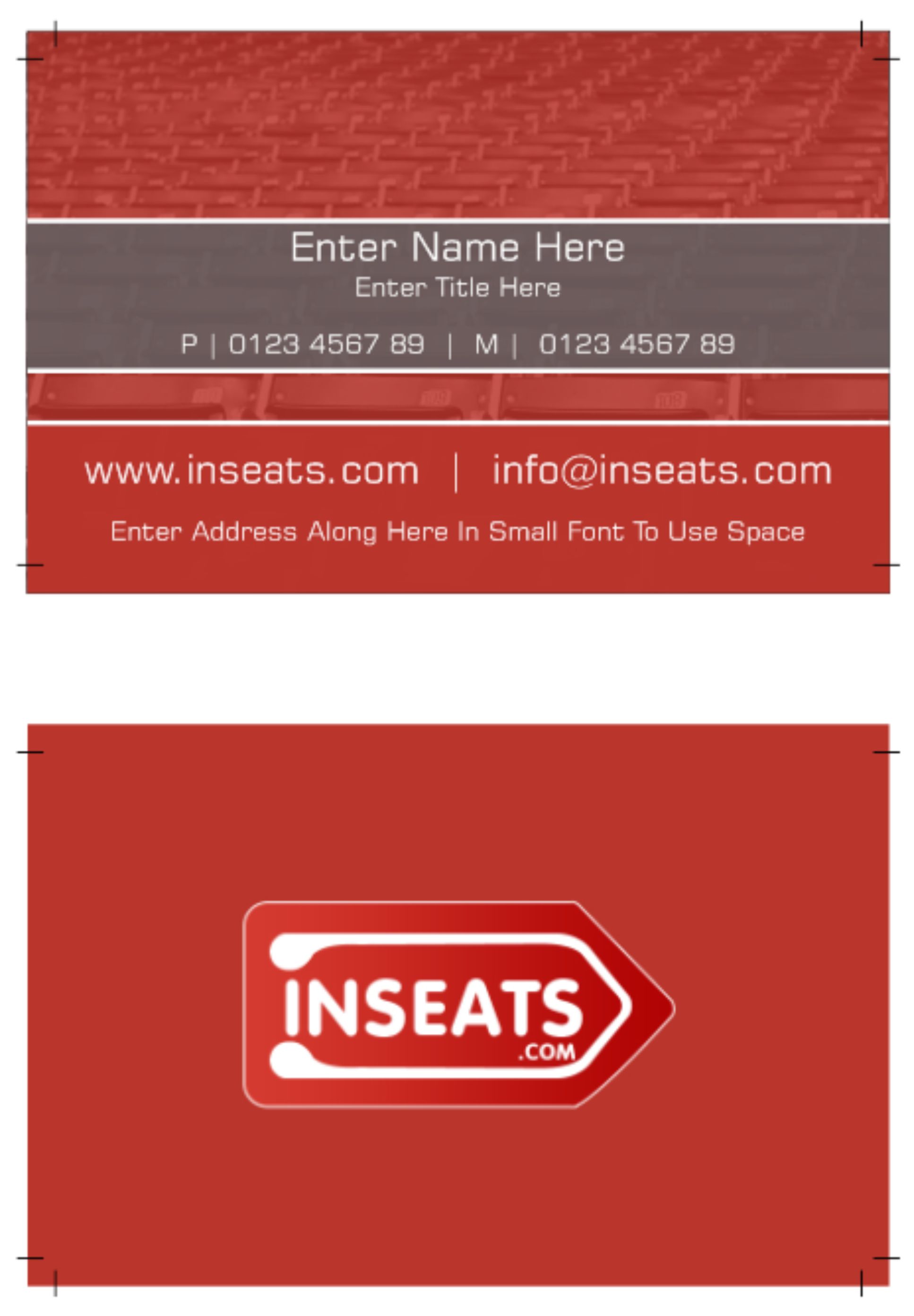 Diseño de Tarjeta de Presentación por spirals para InSeats.com | Diseño #53891