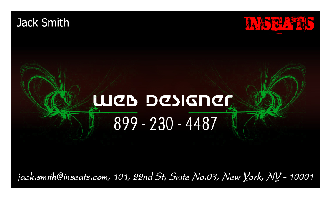 Diseño de Tarjeta de Presentación por Expert Designer para InSeats.com | Diseño #55552