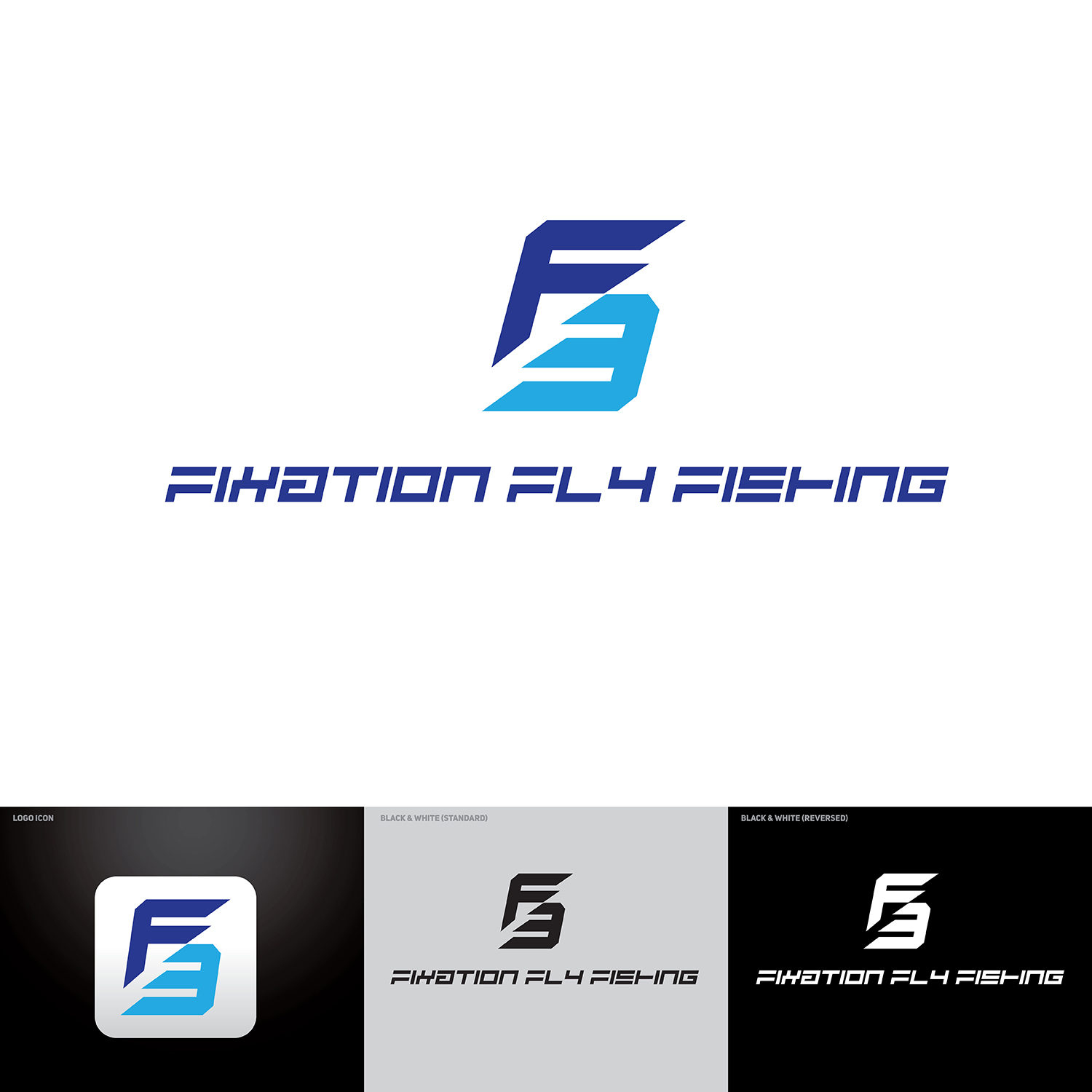 Logo Design by DAVIDEZIGN for Fixation Fly Fishing | Design #19554372