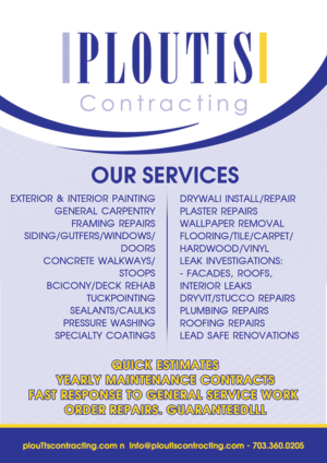 Ploutis Contracting Service Flyer | Flyer Design by Rozita