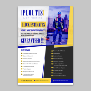 Flyer Design by debdesign for ploutis contracting | Design: #19516707