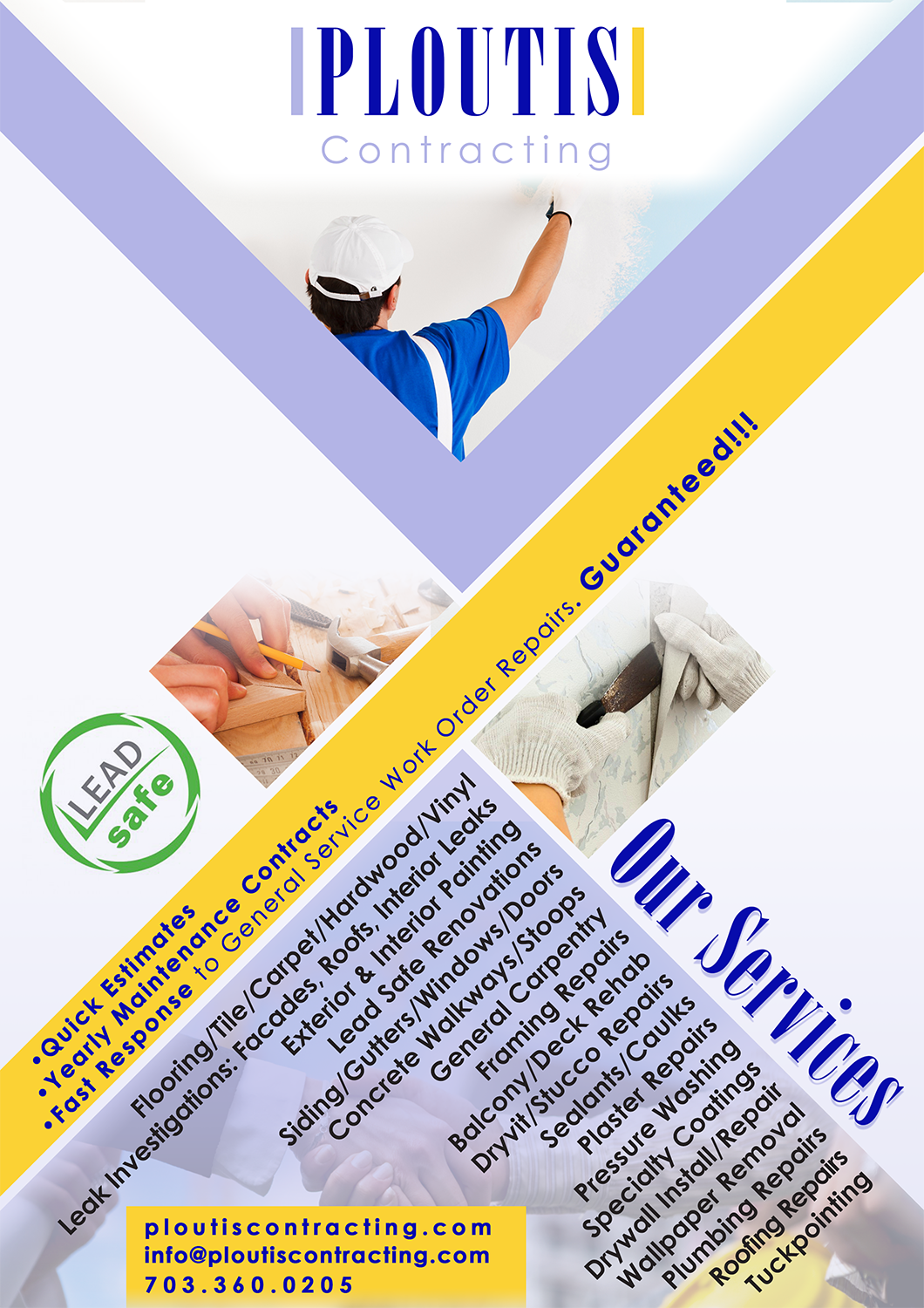 Diseño de Flyer por hazem.bilto para ploutis contracting | Diseño #19519554