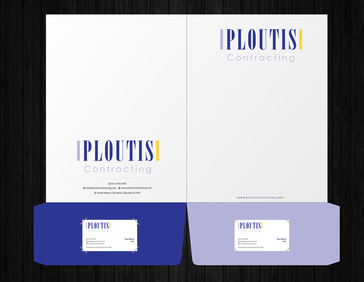 Stationery Design by Infinitive Technology for ploutis contracting | Design #19581605