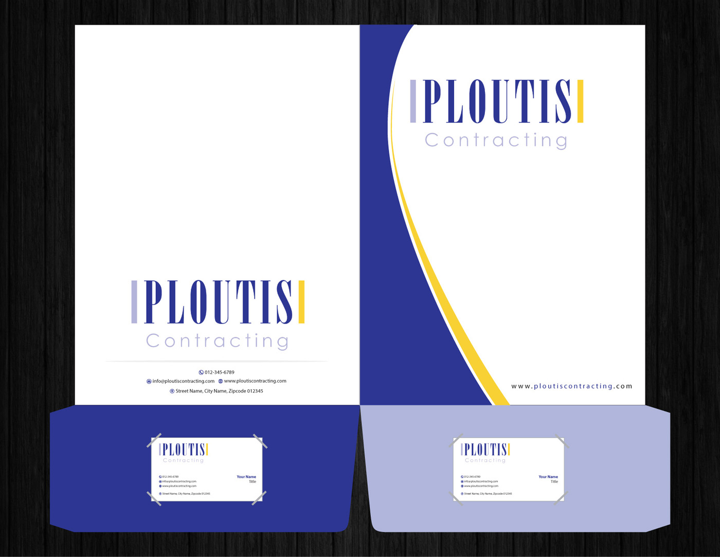 Stationery Design by Infinitive Technology for ploutis contracting | Design #19581617