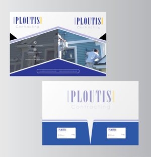 Ploutis Contracting Folder | Design de Papeterie par Infinitive Technology