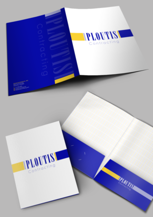 Ploutis Contracting Folder | Design de Papeterie par chandrayaan.creative