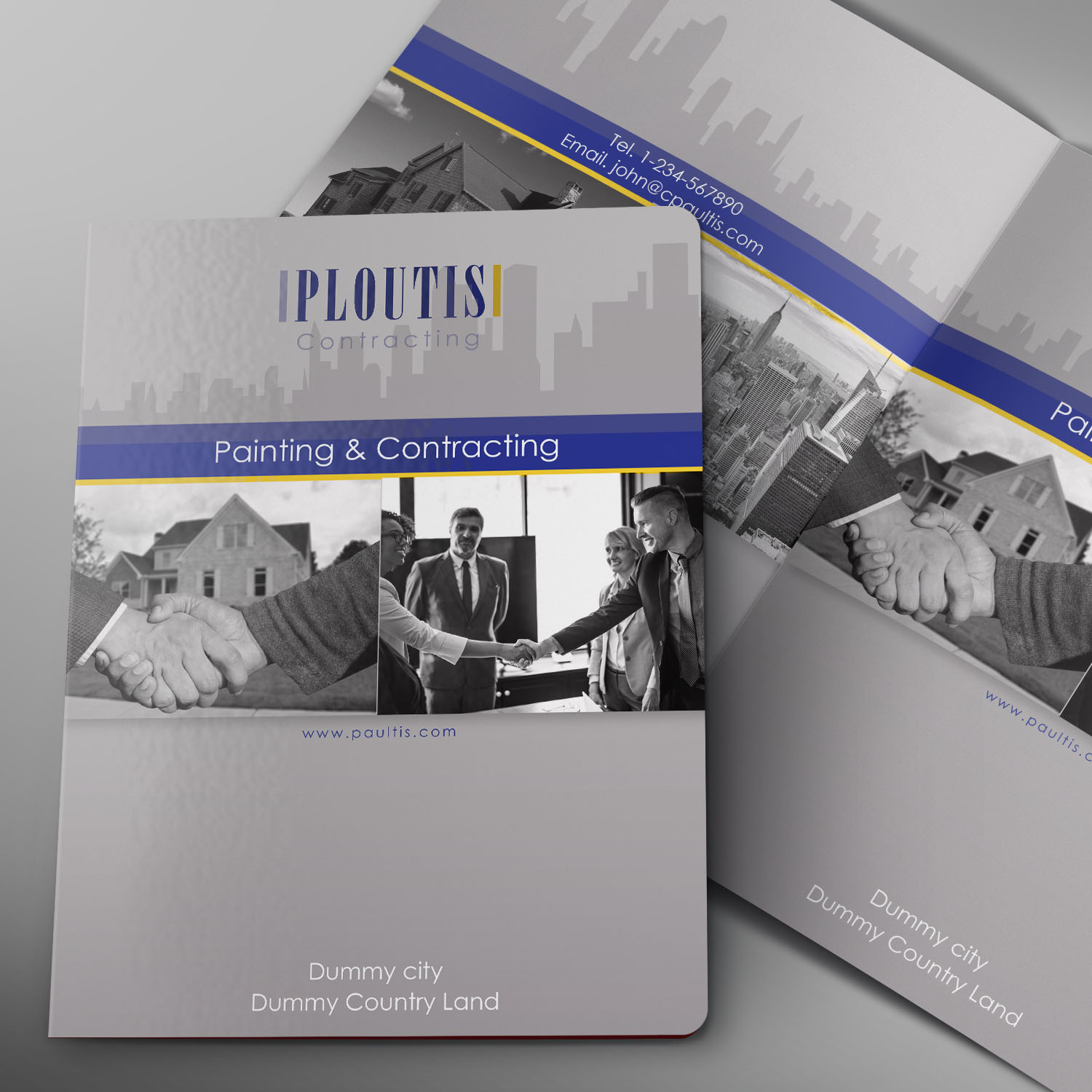 Stationery Design by Creative Jiniya for ploutis contracting | Design #19518371