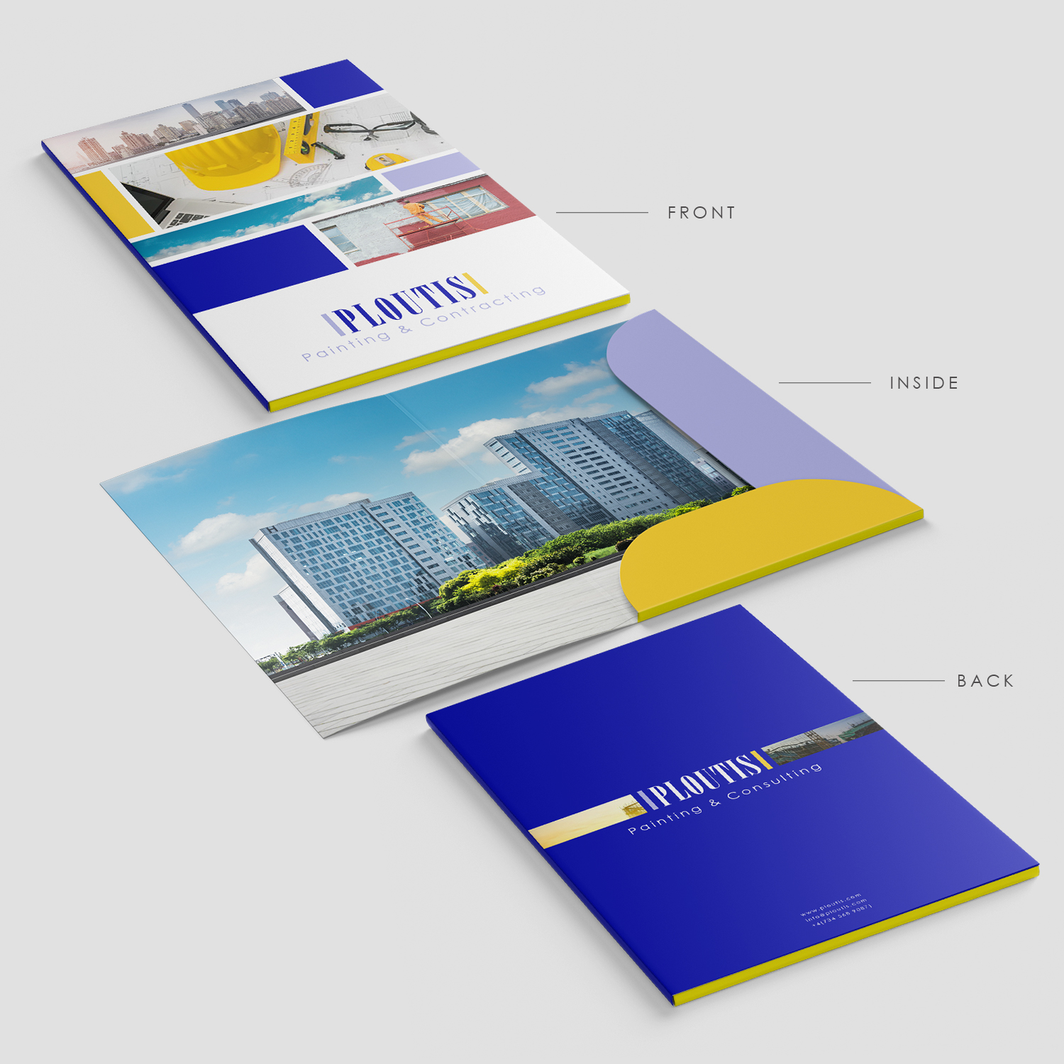 Stationery Design by AinaK for ploutis contracting | Design #19568740