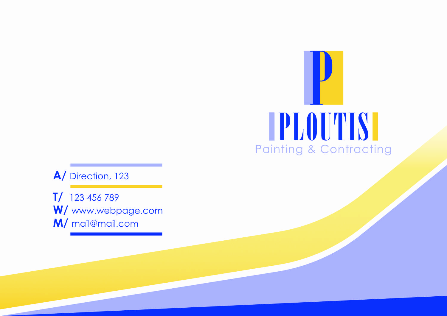 Stationery Design by Iván Dgráfico for ploutis contracting | Design #19565022