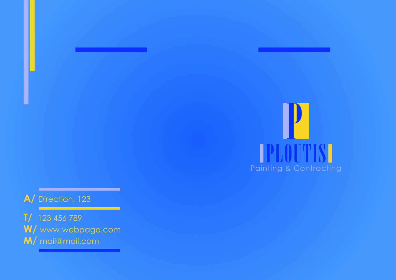 Stationery Design by Iván Dgráfico for ploutis contracting | Design #19565160
