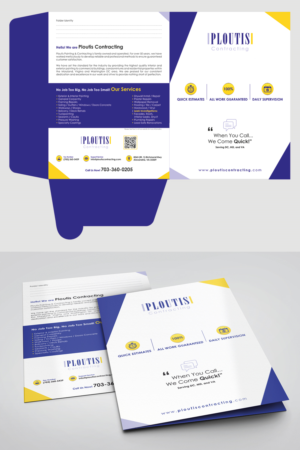 Ploutis Contracting Folder | Design de Papeterie par artanisel