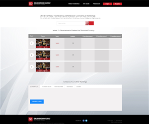 Diseño Web por aarsita para Gridiron-Guru INC | Diseño #2917360