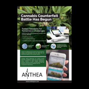 Anthea- providing risk management solutions to the cannabis industry, including track&trace, | Trade Show Booth Design by M K G