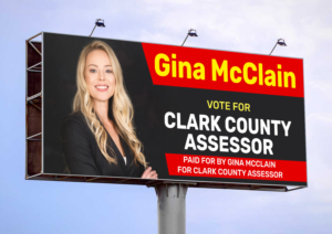 Clark County Assessor Canditate | Billboard Design by SAI DESIGNS