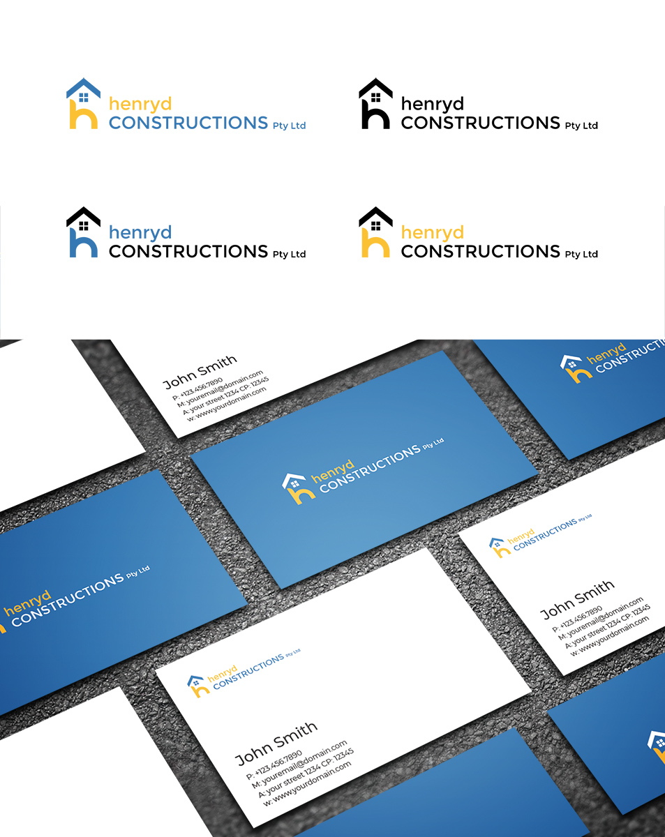Logo Design by lionx for Henryd Constructions Pty Ltd | Design #19513315