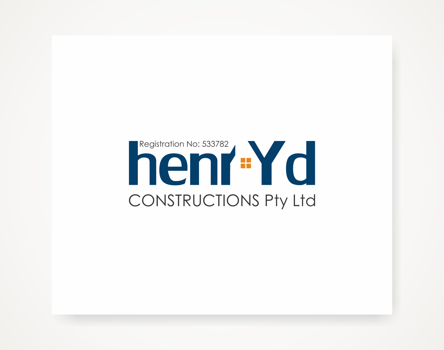 Logo Design by Savana for Henryd Constructions Pty Ltd | Design #19521800