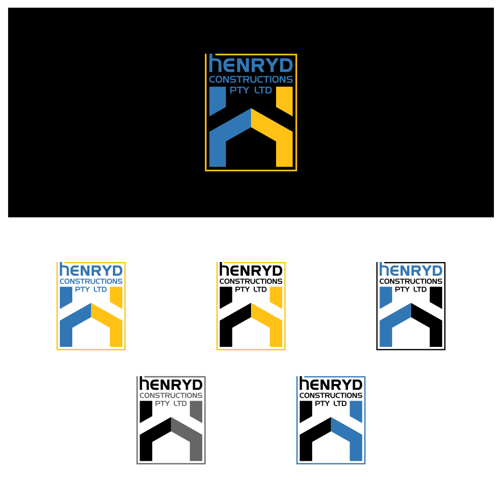 Logo Design by DesignMonkeyBH for Henryd Constructions Pty Ltd | Design #19514081