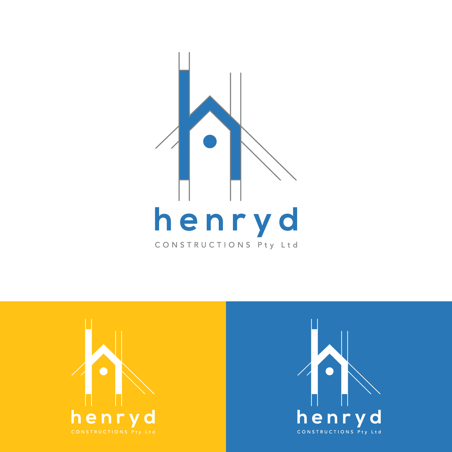 Logo Design by Haja N for Henryd Constructions Pty Ltd | Design #19545406