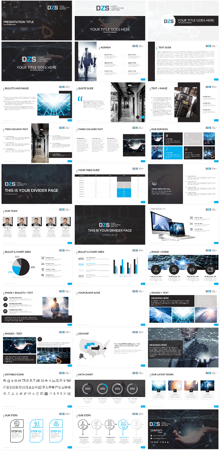 PowerPoint Design by Imazing for DZS | Design: #19541343