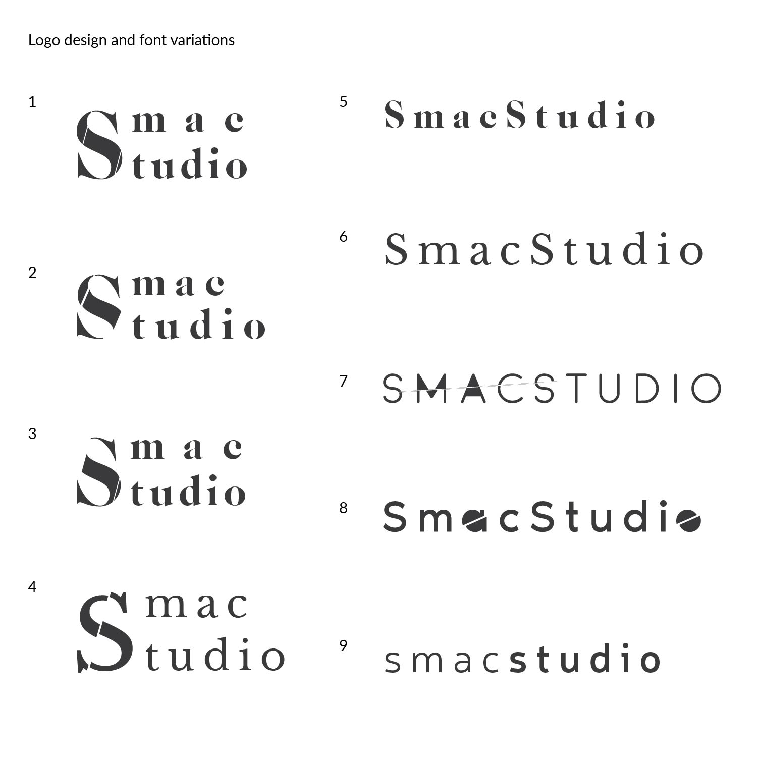 Design de Logo par jacw02 pour Smac Studio | Design #19549041