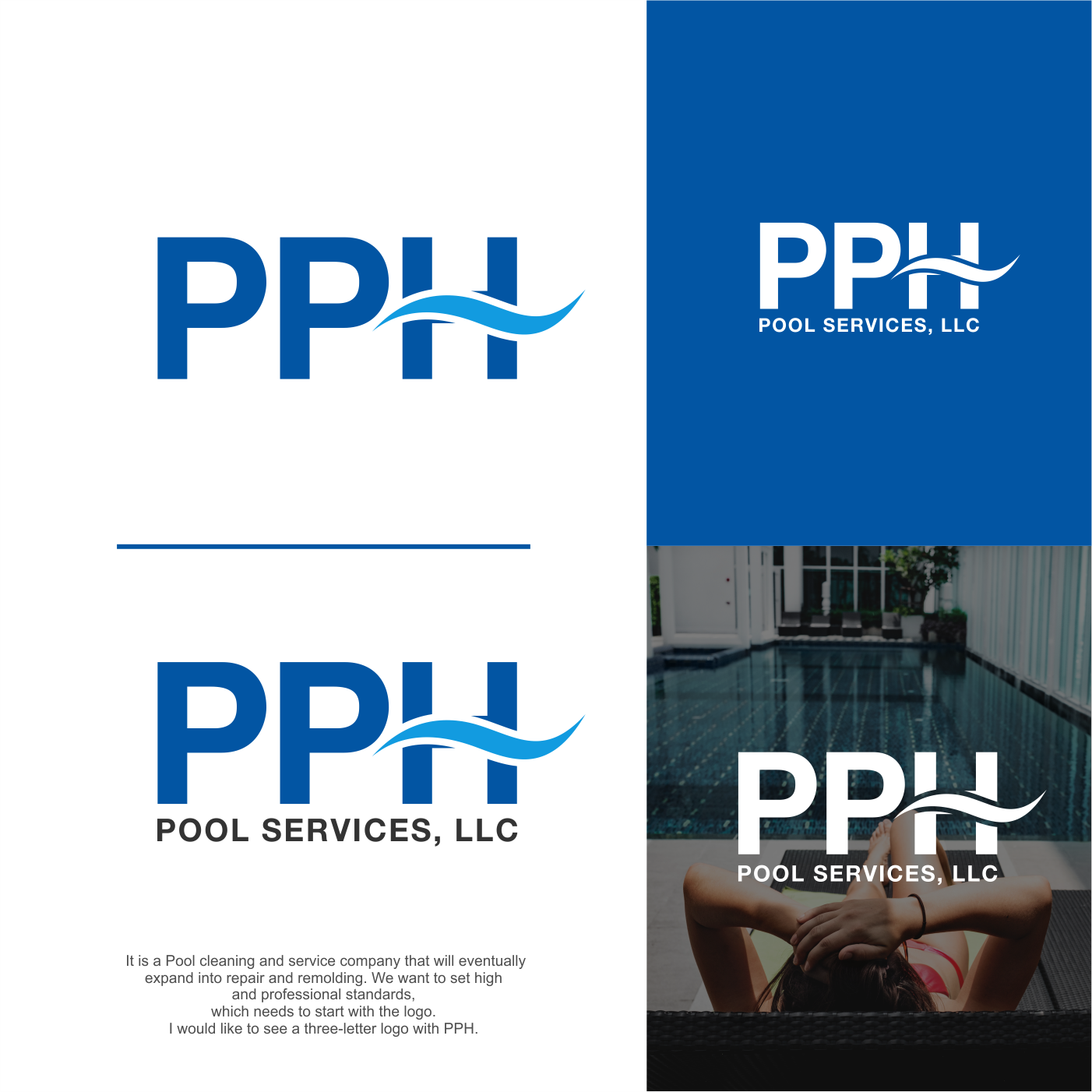 Design de Logo par Bearry pour PPH Pool Services, LLC | Design #20540823