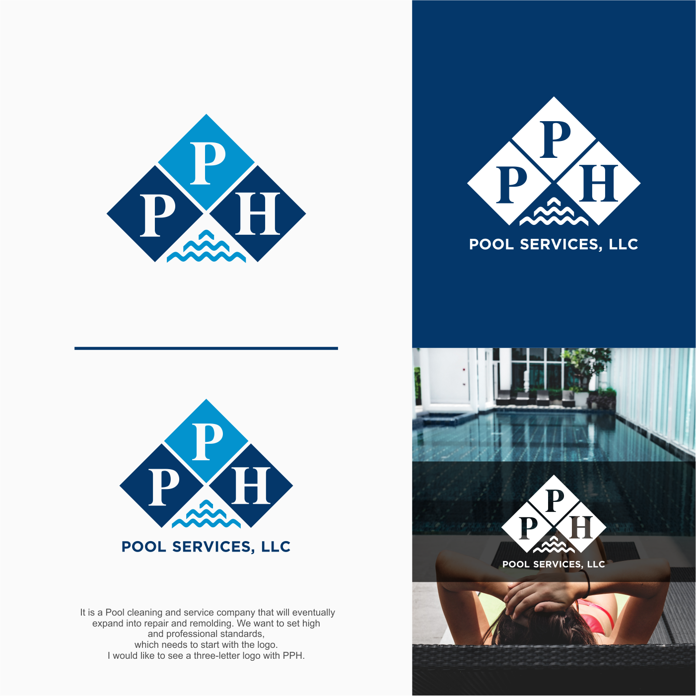 Design de Logo par Bearry pour PPH Pool Services, LLC | Design #20540824