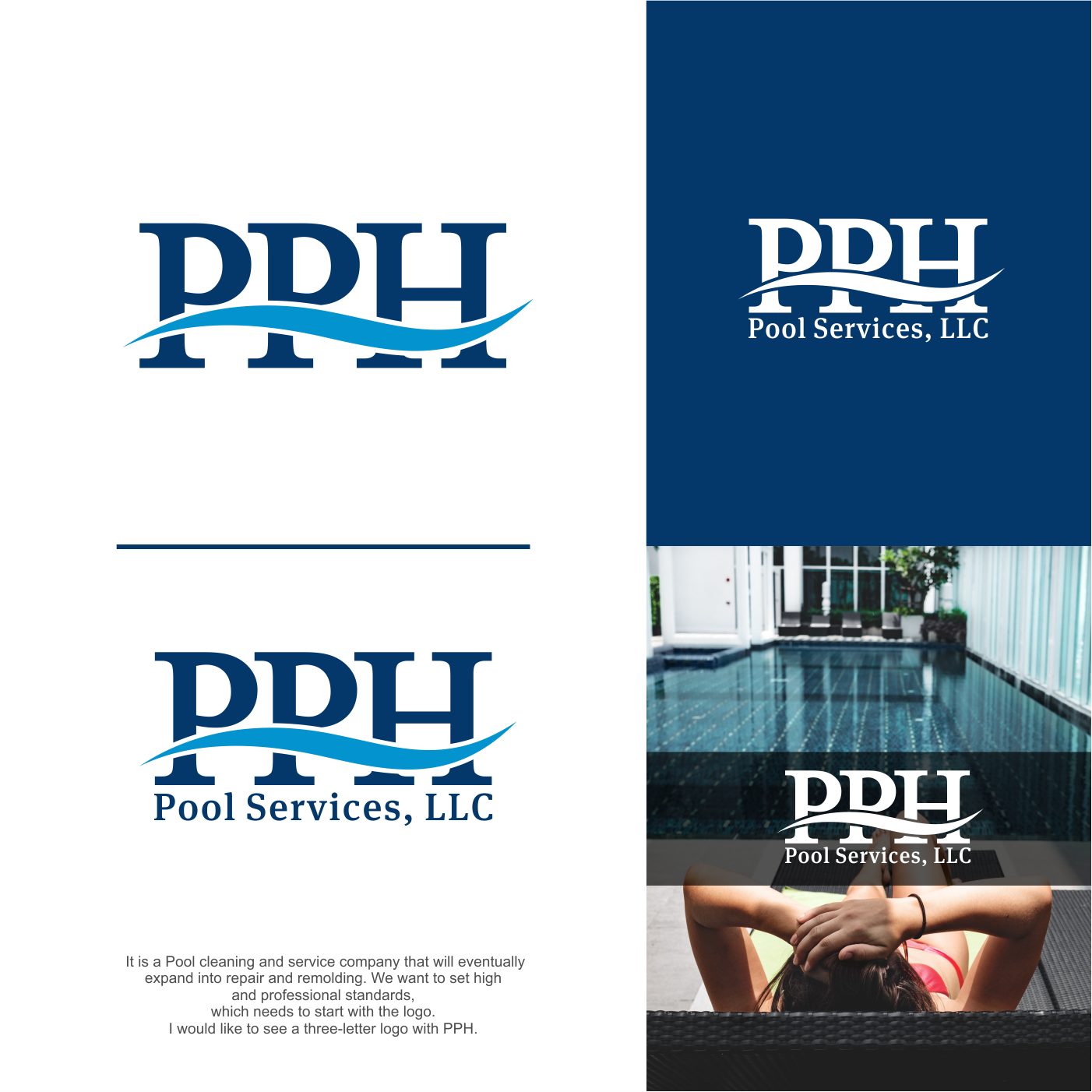 Design de Logo par Bearry pour PPH Pool Services, LLC | Design #20540833