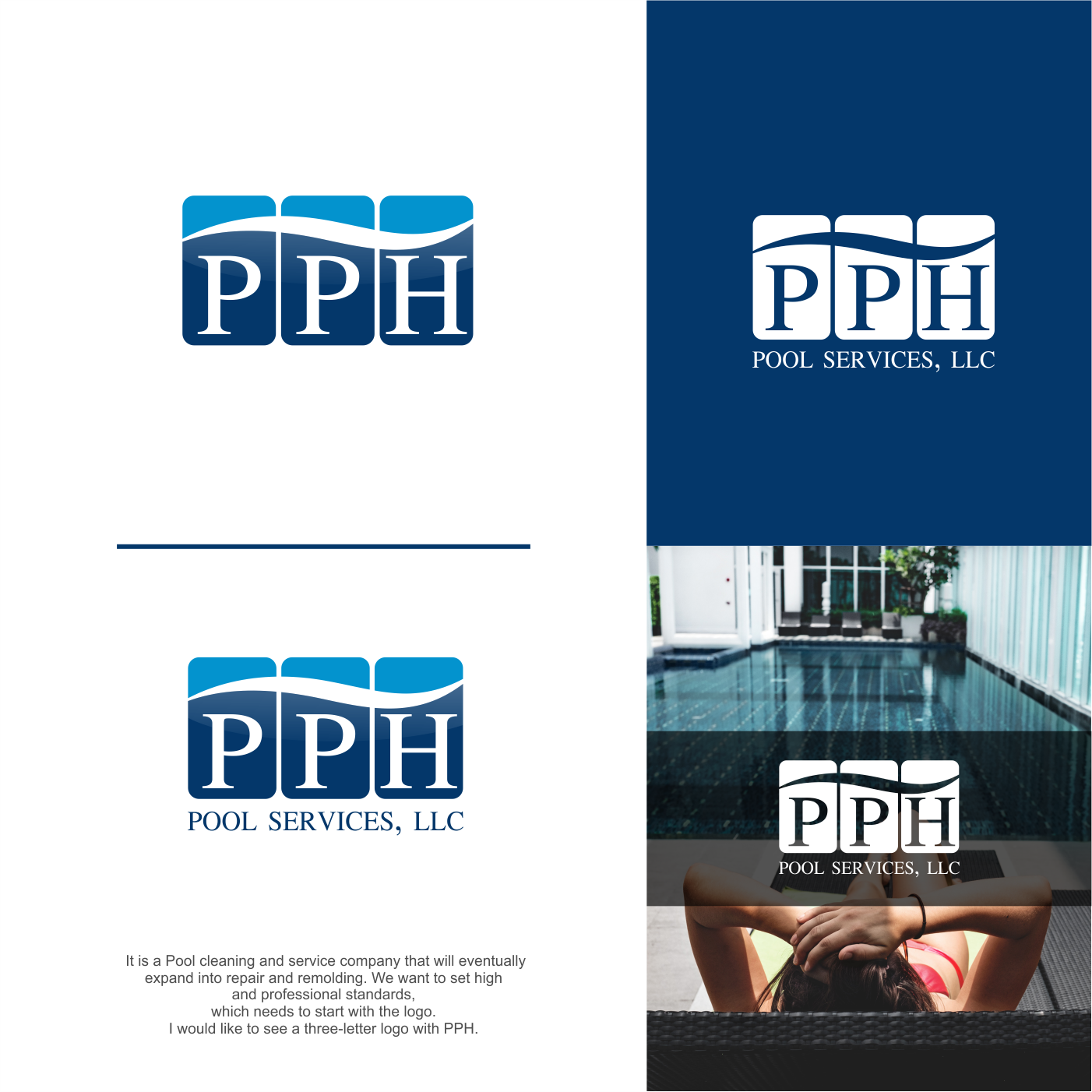 Design de Logo par Bearry pour PPH Pool Services, LLC | Design #20540834