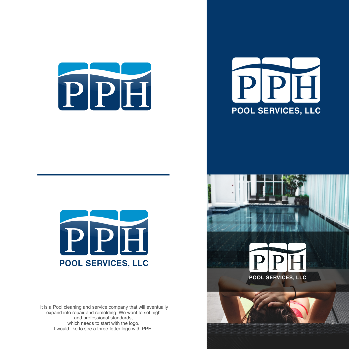 Design de Logo par Bearry pour PPH Pool Services, LLC | Design #20540835