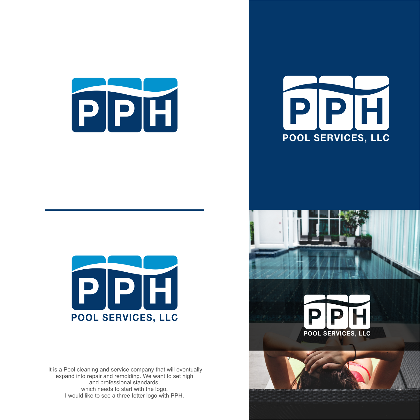 Design de Logo par Bearry pour PPH Pool Services, LLC | Design #20540836