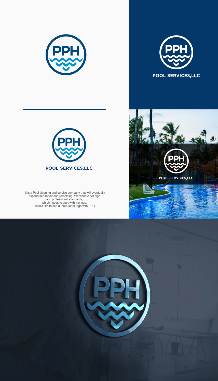 Design de Logo par Bearry pour PPH Pool Services, LLC | Design #20544442