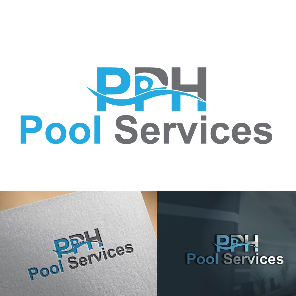 Logo Design by JAFRIN for PPH Pool Services, LLC | Design #20529997