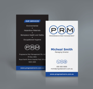 Environmental + Occupational Risk Management Company needs Modern and Professional Business Card Des | Diseño de Tarjeta de Presentación por Tilt