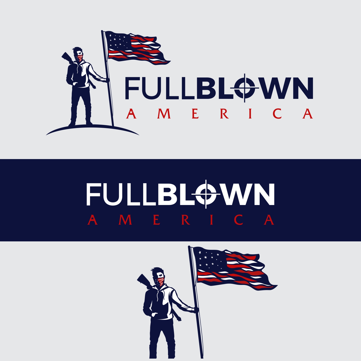 Logo Design by Farqaleit™ for Full Blown American | Design #19536779