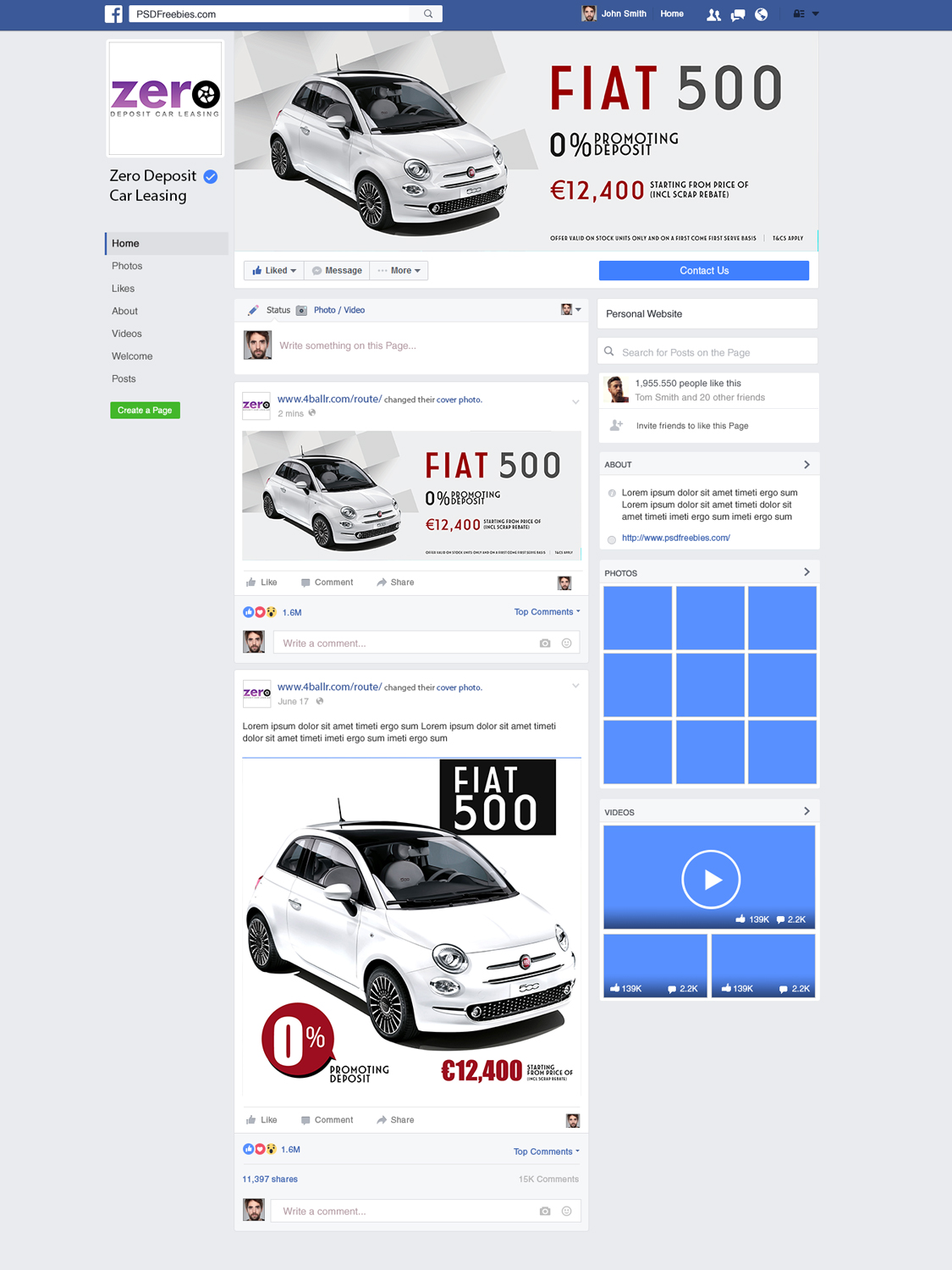 Facebook Design by uk for Motors Inc. ltd | Design #19537064