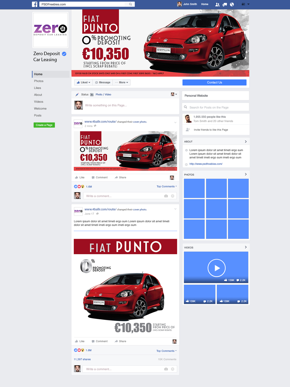 Bold, Playful, Automotive Facebook Design for Motors Inc. ltd by uk