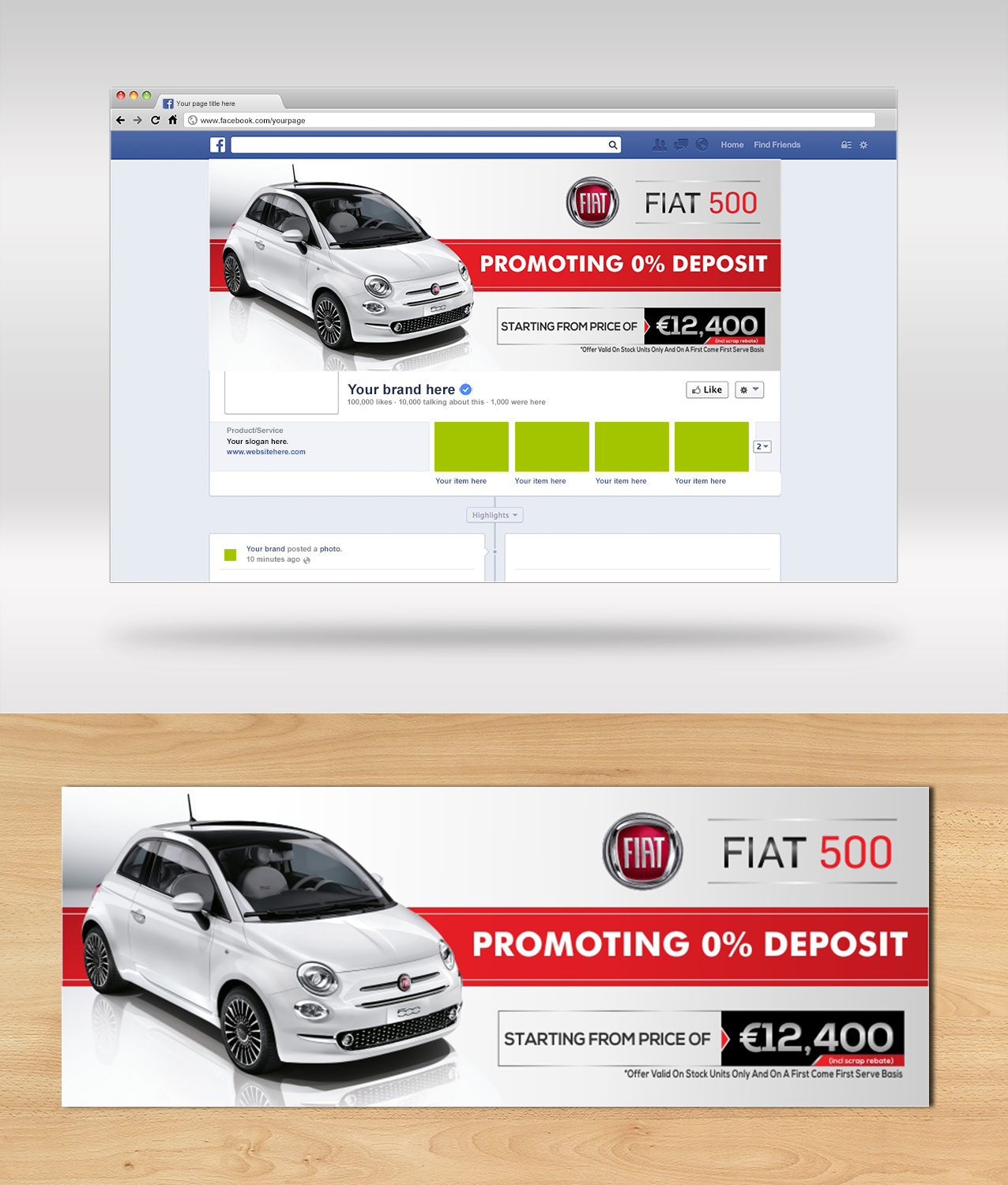 Bold, Playful, Automotive Facebook Design for Motors Inc. ltd by ...