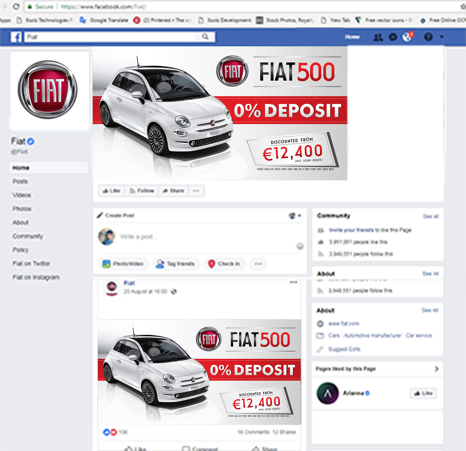 Facebook Design by ecorokerz for Motors Inc. ltd | Design #19541970