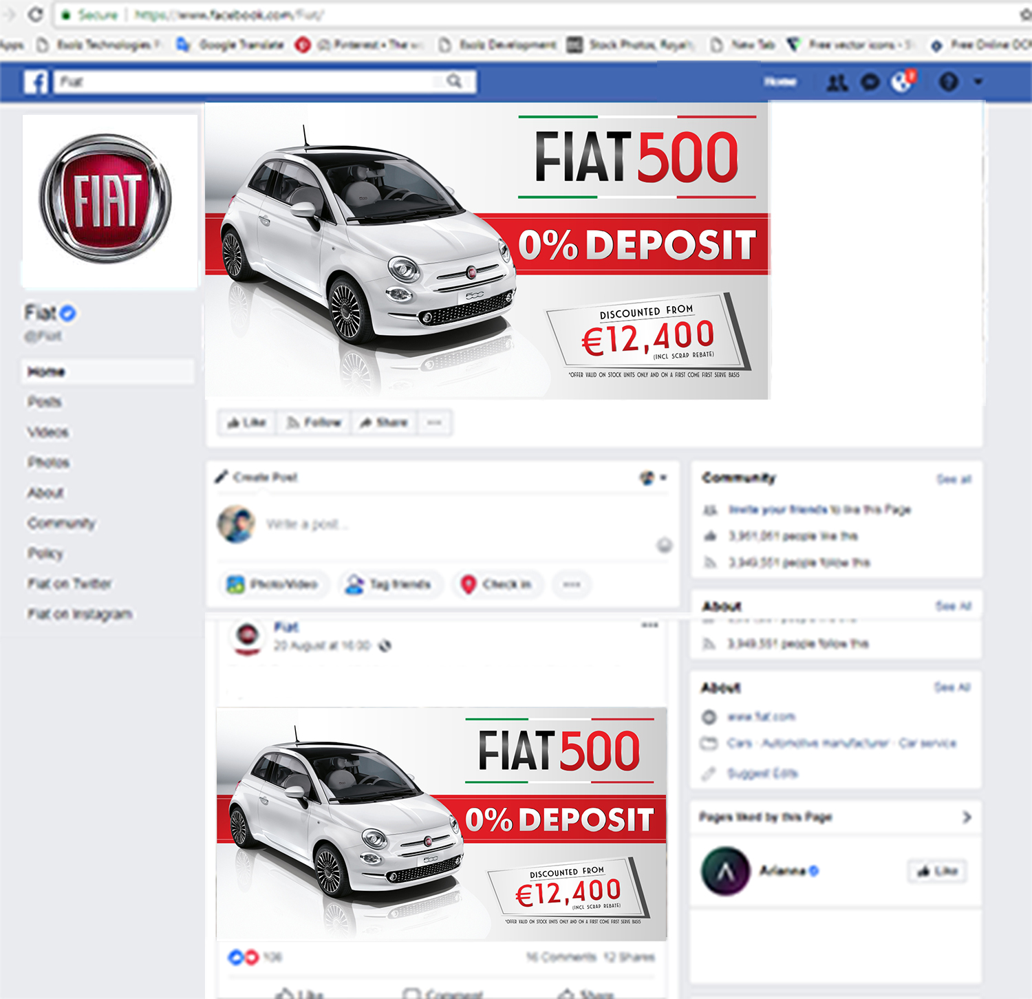 Facebook Design by ecorokerz for Motors Inc. ltd | Design #19555623