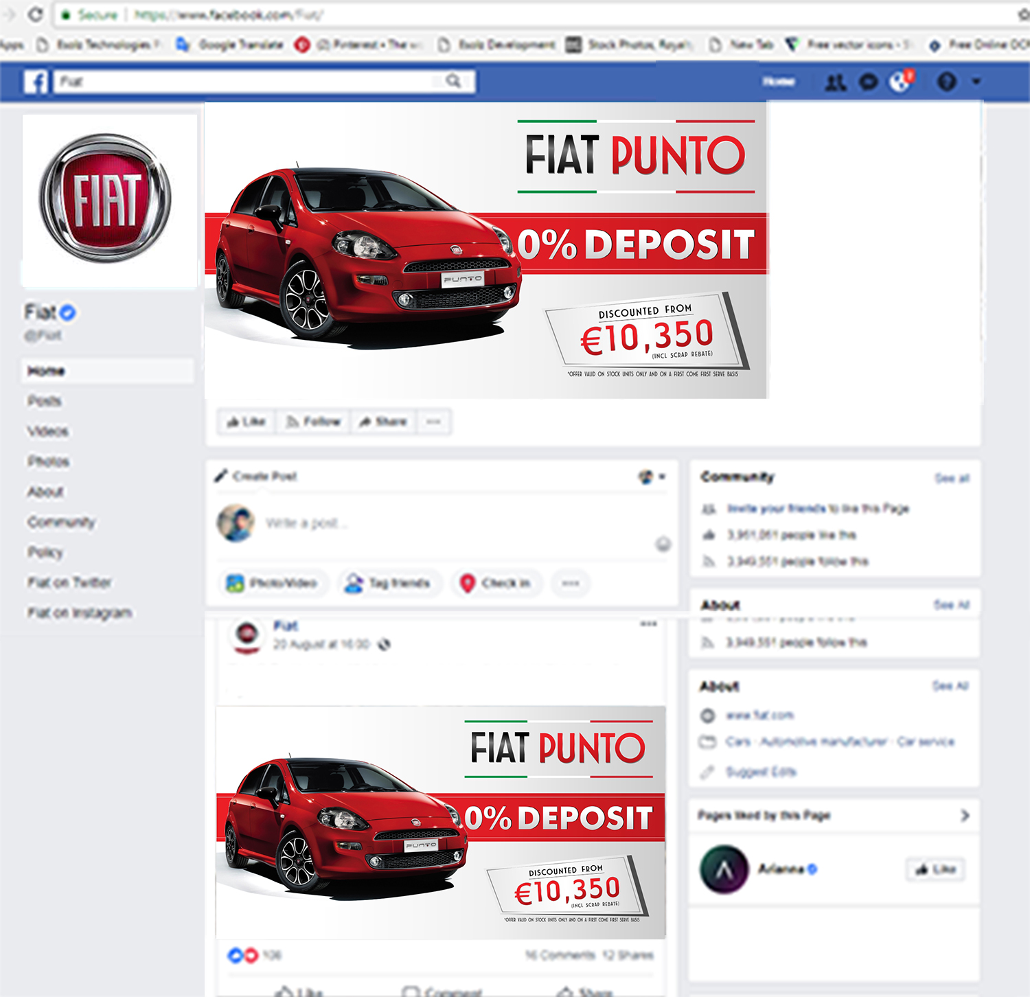 Facebook Design by ecorokerz for Motors Inc. ltd | Design #19556891
