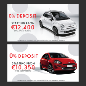 Fiat zero deposit fb adverts | Facebook Design by FranB