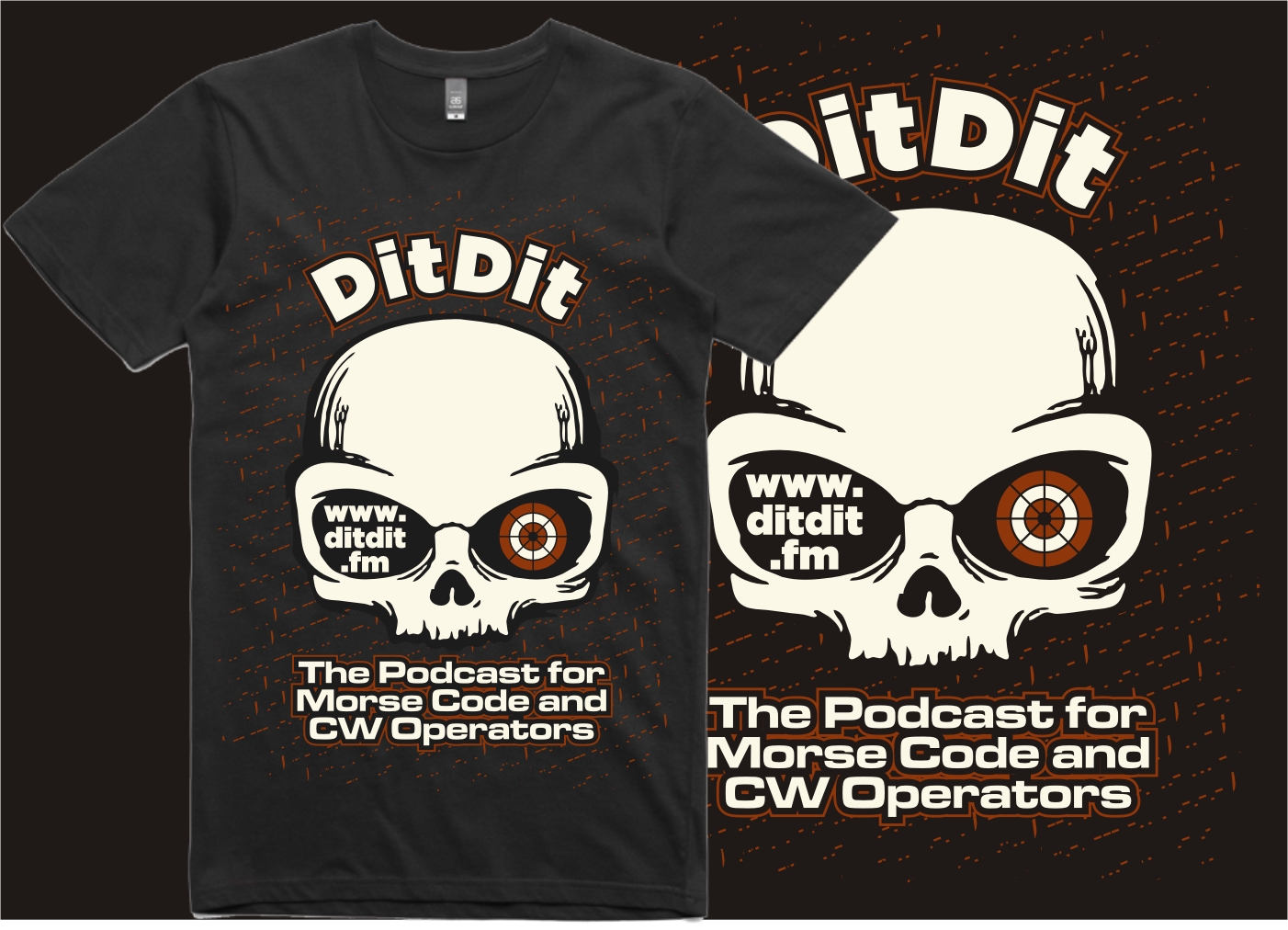 T-shirt Design by Rox Art Design for The DitDit Podcast | Design #19525118
