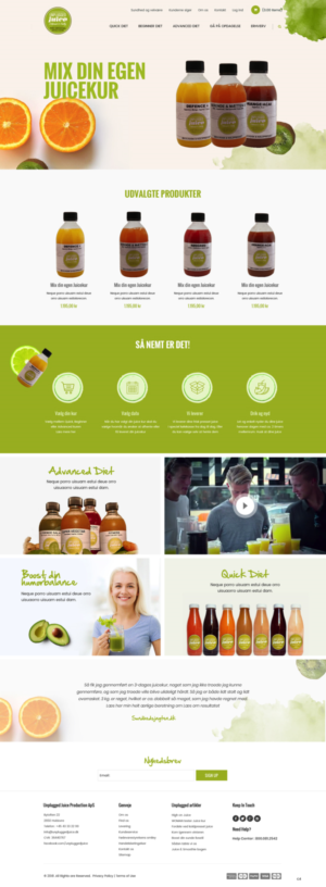 Diseño Web por pb para Unplugged Juice Production ApS | Diseño: #19560037