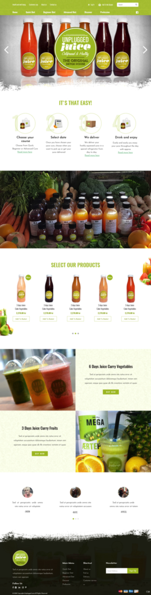 Web Design by pb for Unplugged Juice Production ApS | Design: #19560050