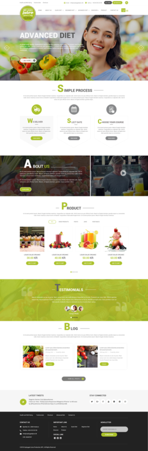 Web Design by Dream Logo Design for Unplugged Juice Production ApS | Design: #19559816