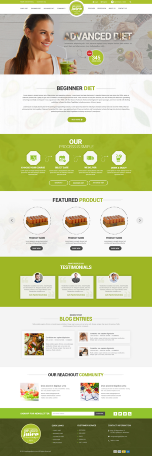 Web Design by Dream Logo Design for Unplugged Juice Production ApS | Design: #19597314
