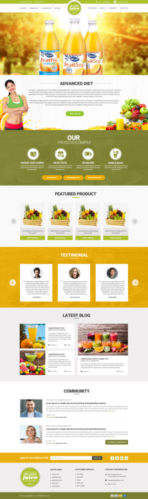 Web Design by Dream Logo Design for Unplugged Juice Production ApS | Design: #19597316