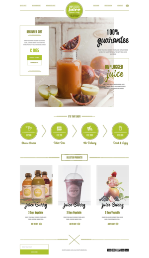 Web Design by PiXthemes for Unplugged Juice Production ApS | Design: #19606253