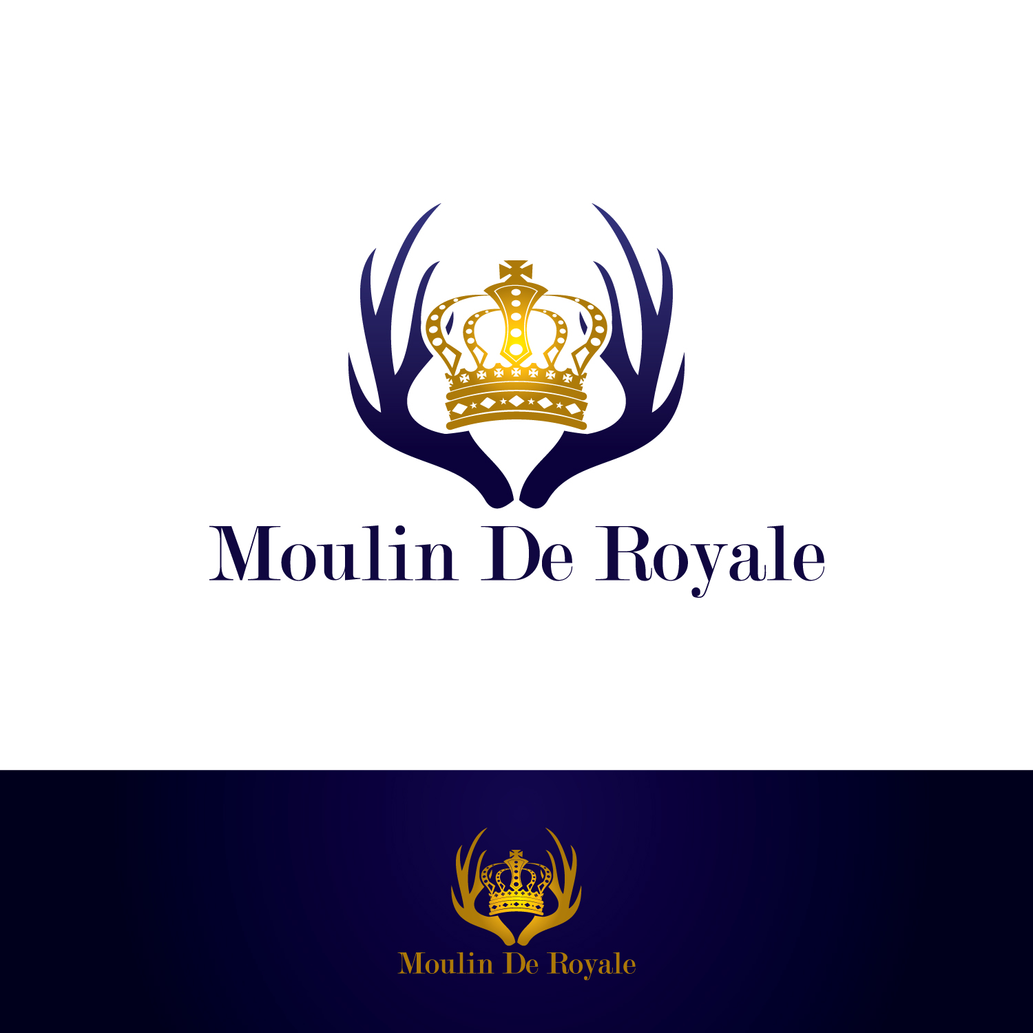 Traditional Serious Hotel Logo Design For Moulin De Royale By Creative Web Graphics Design